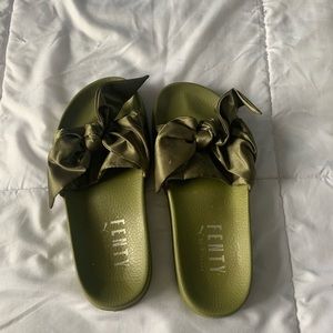 Rihanna Fenty Bow Tie Slides